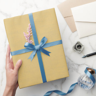 Papier Cadeau Jaune Texturé