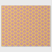 Papier Cadeau Jaune Violet (Plat)