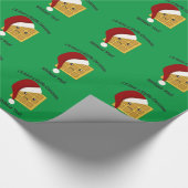 Papier Cadeau J'aurai un Noël de gaufre sans toi (Coin)