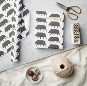Papier Cadeau Javelina Desert Animaux Motifs Cadeau