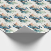 Papier Cadeau Jay bleu Watercolor (Coin)