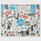 Papier Cadeau jazz doodmix (Plat)