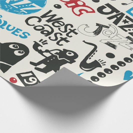 Papier Cadeau jazz doodmix (Coin)