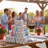 Papier Cadeau J'Coeur Les États-Unis