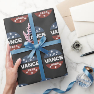 Papier Cadeau JD Vance 2028 Vance 2028 Élection Rétro J.D. Vance