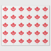 Papier Cadeau Je choisis le papier d'emballage du Canada (Plat)