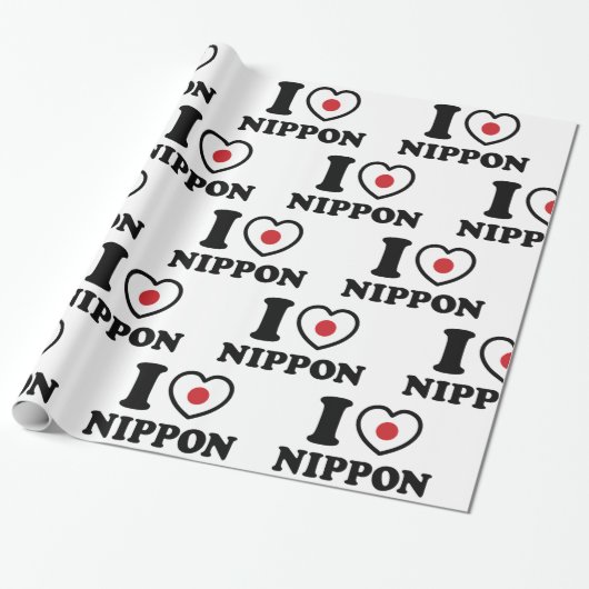 PAPIER CADEAU JE COEUR [AMOUR] NIPPON (Déroulé)