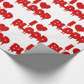 PAPIER CADEAU JE COEUR [AMOUR] SANG (Coin)