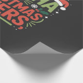 Papier Cadeau Je cours sur Matcha et Noël Cheers Boisson Verte (Coin)