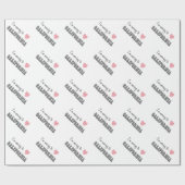 Papier Cadeau Je déménage en Californie (Plat)