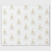 Papier Cadeau Je fais Tour de Mariage Champagne  (Plat)