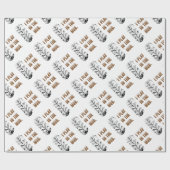 Papier Cadeau Je joue dans la boue (Plat)
