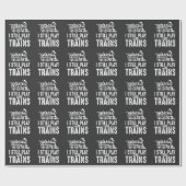 Papier Cadeau Je Joue Toujours Avec Le Train Railroad (Plat)