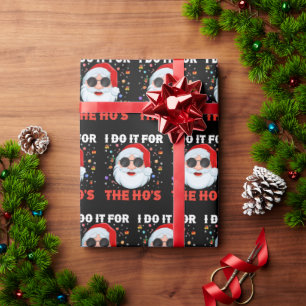 Papier Cadeau Je le fais pour le Noël de Père Noël de Ho