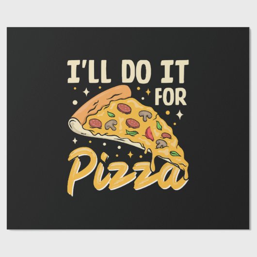 Papier Cadeau Je le ferai pour pizza (Plat)