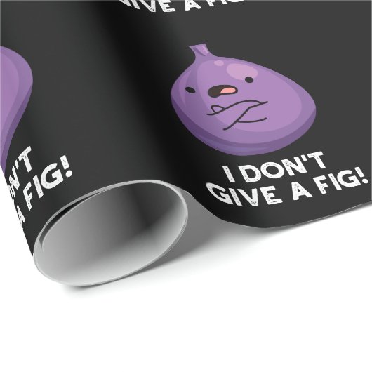 Papier Cadeau Je ne donne pas un pistolet à fruits sassy Fig (Coin rond)