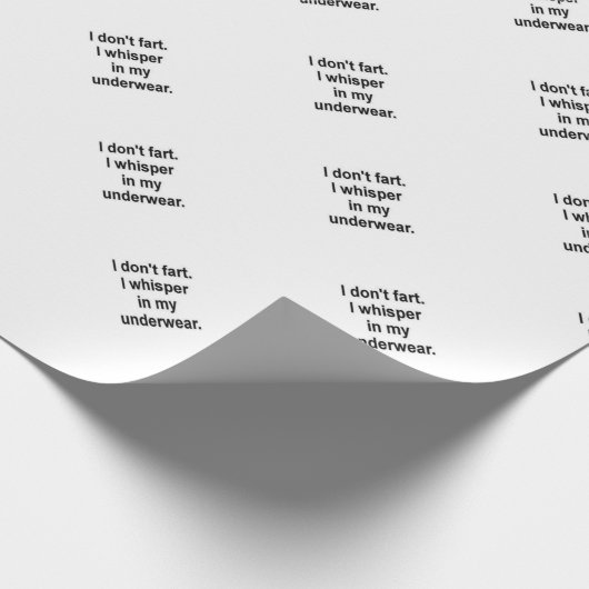 Papier Cadeau Je ne pète pas (Coin)