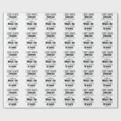 Papier Cadeau Je ne tolère pas toujours les gens stupides (Plat)