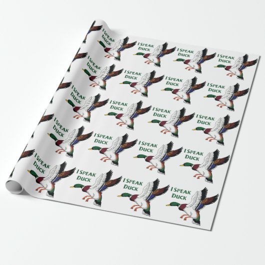 Papier Cadeau Je parle canard (Déroulé)