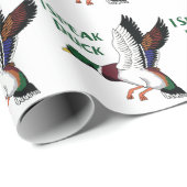 Papier Cadeau Je parle canard (Coin rond)