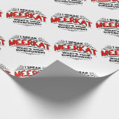 Papier Cadeau Je parle Meerkat (Coin)