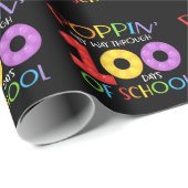 Papier Cadeau Je passe 100 jours à l'école (Coin rond)