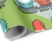 Papier Cadeau Je Passe Avec Mes Gnomies (Coin rond)