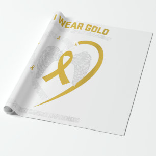 Papier Cadeau Je Porte De L'Or En Mémoire Du Cadeau Pour Enfance