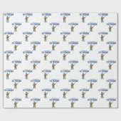Papier Cadeau Je préfère pêcher à la mouche (Plat)