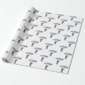 Papier Cadeau Je préfère pêcher à la mouche (Déroulé)