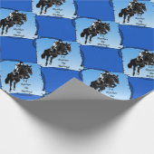 Papier Cadeau Je Préférerais Faire Du Cheval !Équestre (Coin)