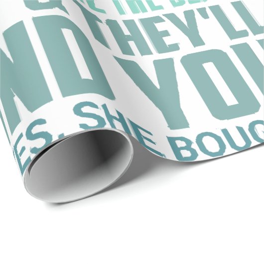 PAPIER CADEAU JE REÇOIS MON ATTITUDE DE MA GRAND-GRAND-MAJEURE F (Coin rond)