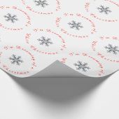 Papier Cadeau Je rêve d'un Noël blanc - Flacon de neige (Coin)