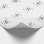 Papier Cadeau Je rêve d'un Noël blanc - Flacon de neige (Coin)