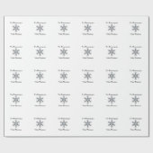 Papier Cadeau Je rêve d'un Noël blanc - Flacon de neige (Plat)