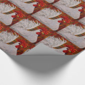 Papier Cadeau Je sais que je suis beau coq blanc (Coin)