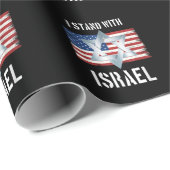 Papier Cadeau je suis avec israël (Coin rond)