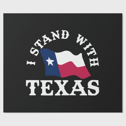 Papier Cadeau Je suis avec le Texas (Plat)