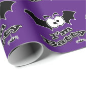 Papier Cadeau Je suis Batty Crazy Eyes (Coin rond)