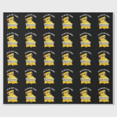 Papier Cadeau Je suis dans le chip chip amusant jeu de nourritur (Plat)