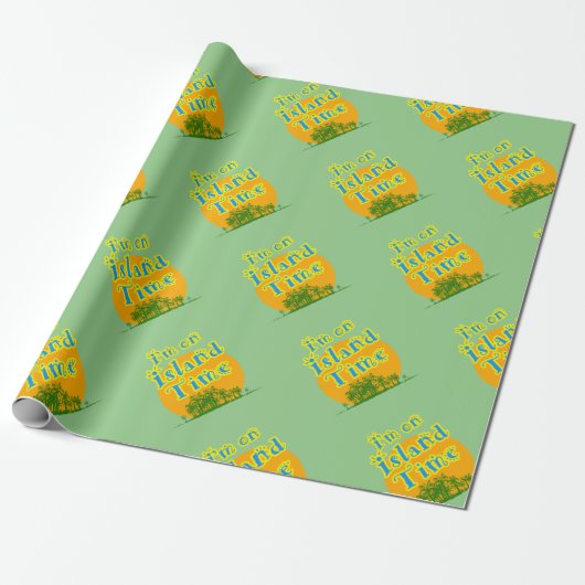 Papier Cadeau Je suis en mode île ! (Déroulé)