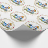 Papier Cadeau Je suis en retard, je suis en retard, pour la date (Coin)