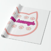 Papier Cadeau Je suis kassez t-shert cat (Déroulé)