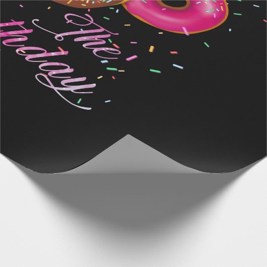 Papier Cadeau Je suis L'Anniversaire Fille Donut Anniversaire Th (Coin)