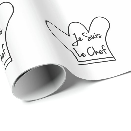 Papier Cadeau Je Suis Le Chef (Coin rond)