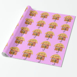 Papier Cadeau "Je suis planche – Tu me manques : Un message ludi