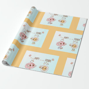 Papier Cadeau Je suis si heureux que nous soyons amis Serotonine