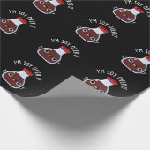 Papier Cadeau Je suis Soy Over It Funny Soy Sauce Pun (Coin)