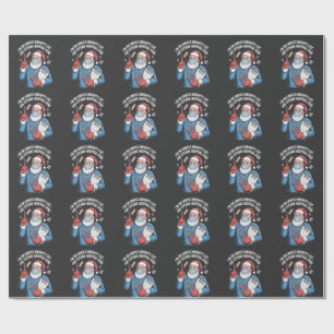 Papier Cadeau Je suis sur Père Noël Naughty List pour le vol de 