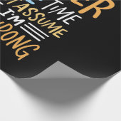 Papier Cadeau Je Suis Un Avocat Pour Gagner Du Temps (Coin)